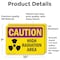 Signmission Radiation & Laser Sign, 7 in H x 10 in W, Vinyl Decal, Rectangle OS-2PACK-CR-D-710-L-10170 - alternate 3